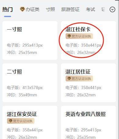 湛江市社保卡申领指南：手机获取电子照片回执单号